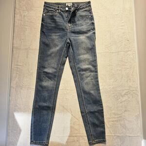 Abound Jeans Women"s Sz 25 High Rise Blue Denim Skinny
